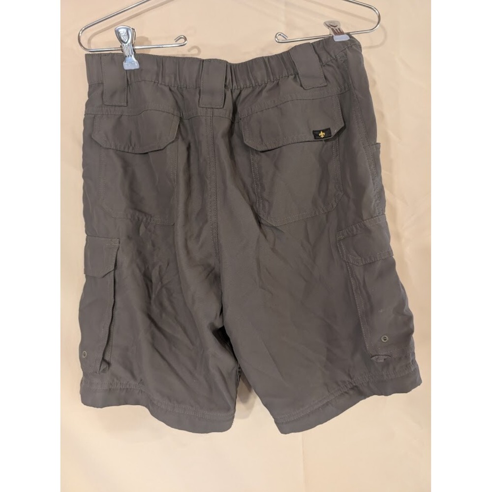 Boy Scouts of America Youth Large Uniform Switchbacks Cargo Shorts Gray - Picture 2 of 3